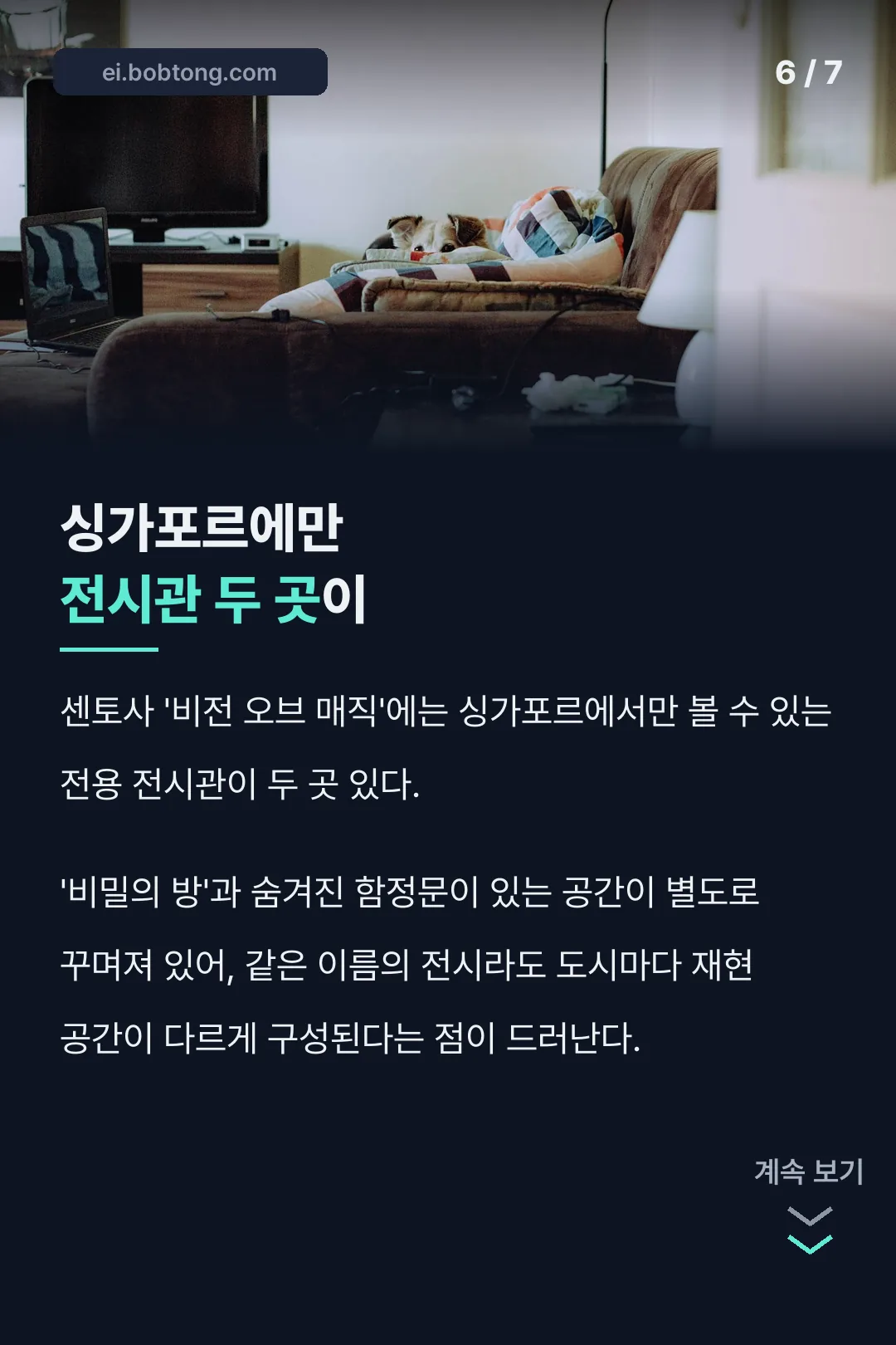 싱가포르 전용 전시관