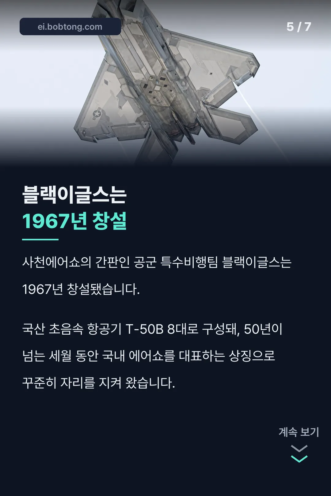 블랙이글스 창설 역사
